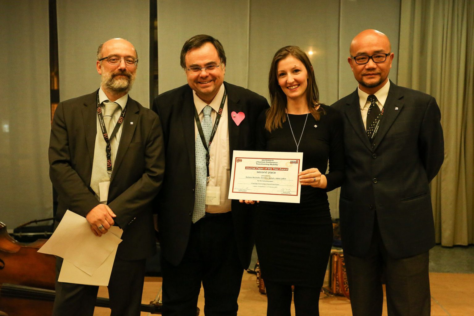2nd Place Journal Paper of the Year Award @ ENTER 2015