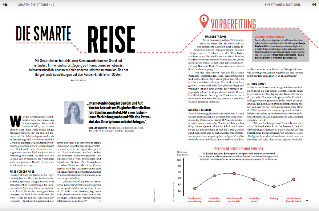 Alles mobil? Interview mit Barbara Neuhofer im Tourismusmagazin SAISON